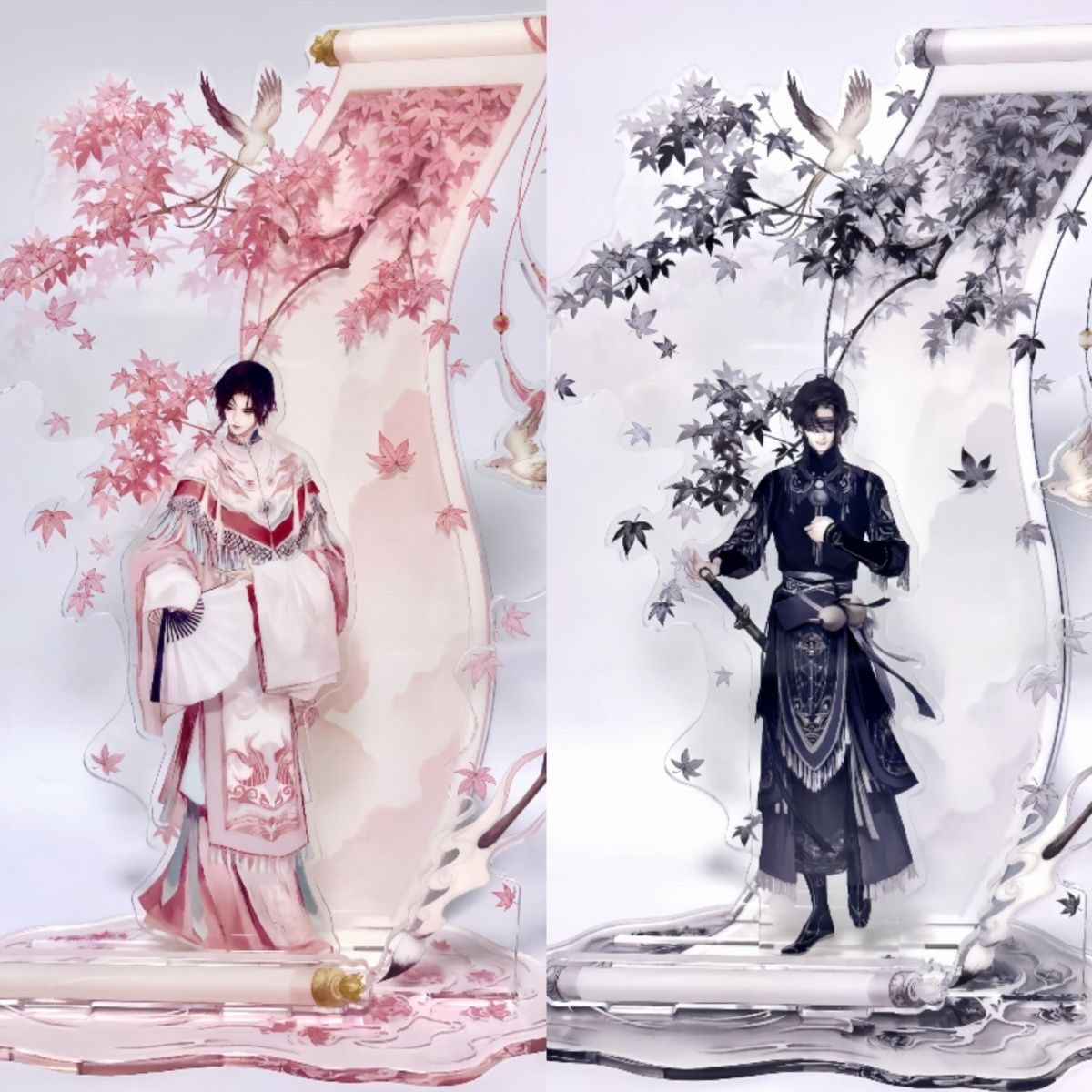 Cosplay Anime Black - 墓強盗ノート 生命は劇のようなものシリーズ アニメ 謝岳晨、黒人盲人、アクリルコスプレ、スタンディングブランドデコレーション