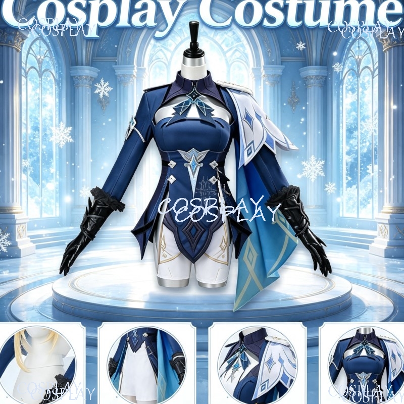 Anime Cosplay Events - 原神トラベラー スネジナヤ 新装コスプレ ルミネ エーテル コスプレ衣装