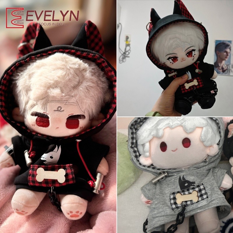 Anime Cosplay Simple - Evelyn 愛とディープスペースザビエルゼインスタイラスコスプレ 20 センチメートルソフトぬいぐるみボディドレスアップ服パーカーぬいぐるみぬいぐるみギフト