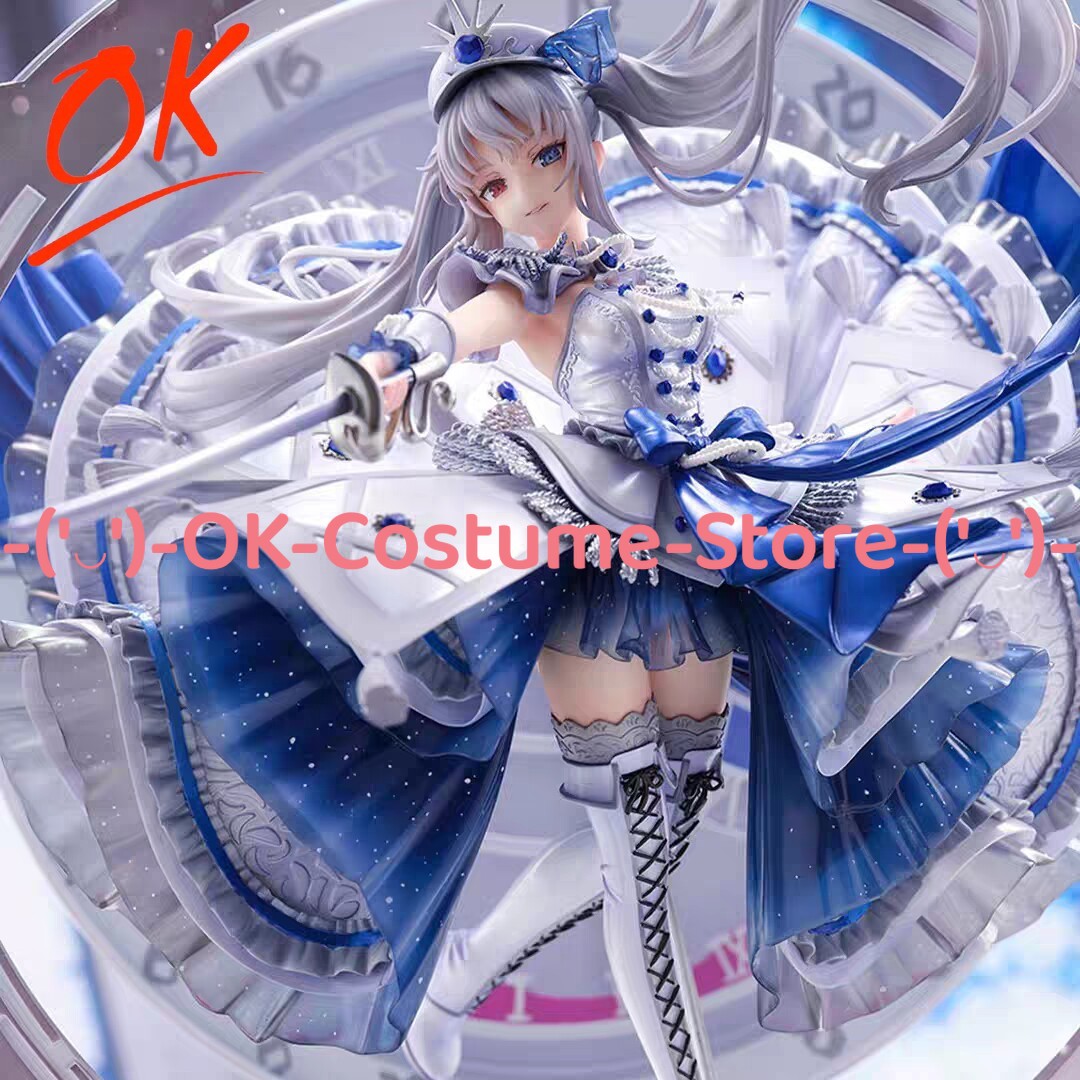 Anime Cosplay Live - デート・ア・ライブ ホワイトクイーン トキサキ・クルミ コスプレ衣装ドレス サファイアロイヤルガウン衣装 ハロウィンカーニバルパーティー制服スーツ