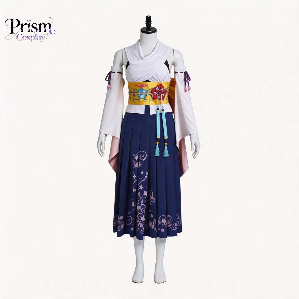 ファイナルファンタジー テン ユナ召喚コスプレ衣装日本の着物 - Anime Cosplay Characters のレビューと価格