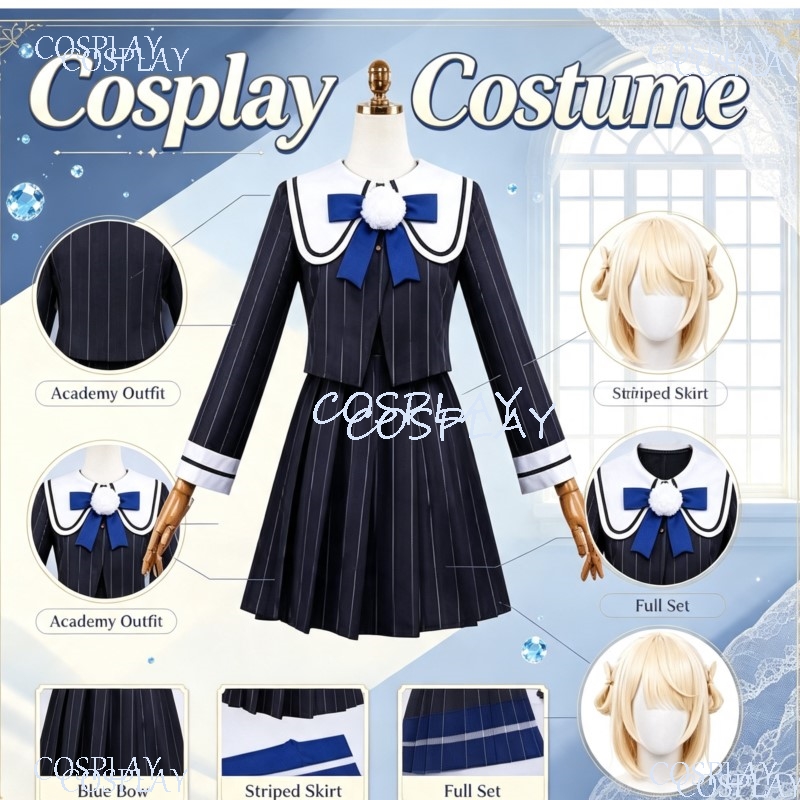 JK制服ドレス かわいい帽子 ウィッグ ハロウィン クリスマ - Anime Cosplay Youtuber のレビューと価格