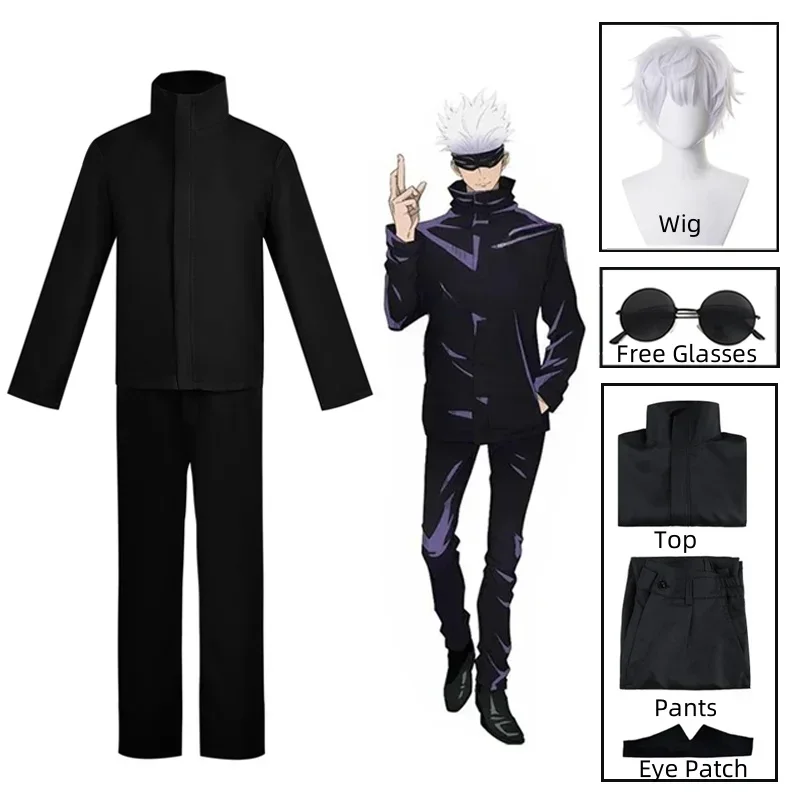 2026年アニメ「呪術廻戦」五条悟コスプレ衣装、アイパッチ、 - Anime Cosplay Gojo のレビューと価格