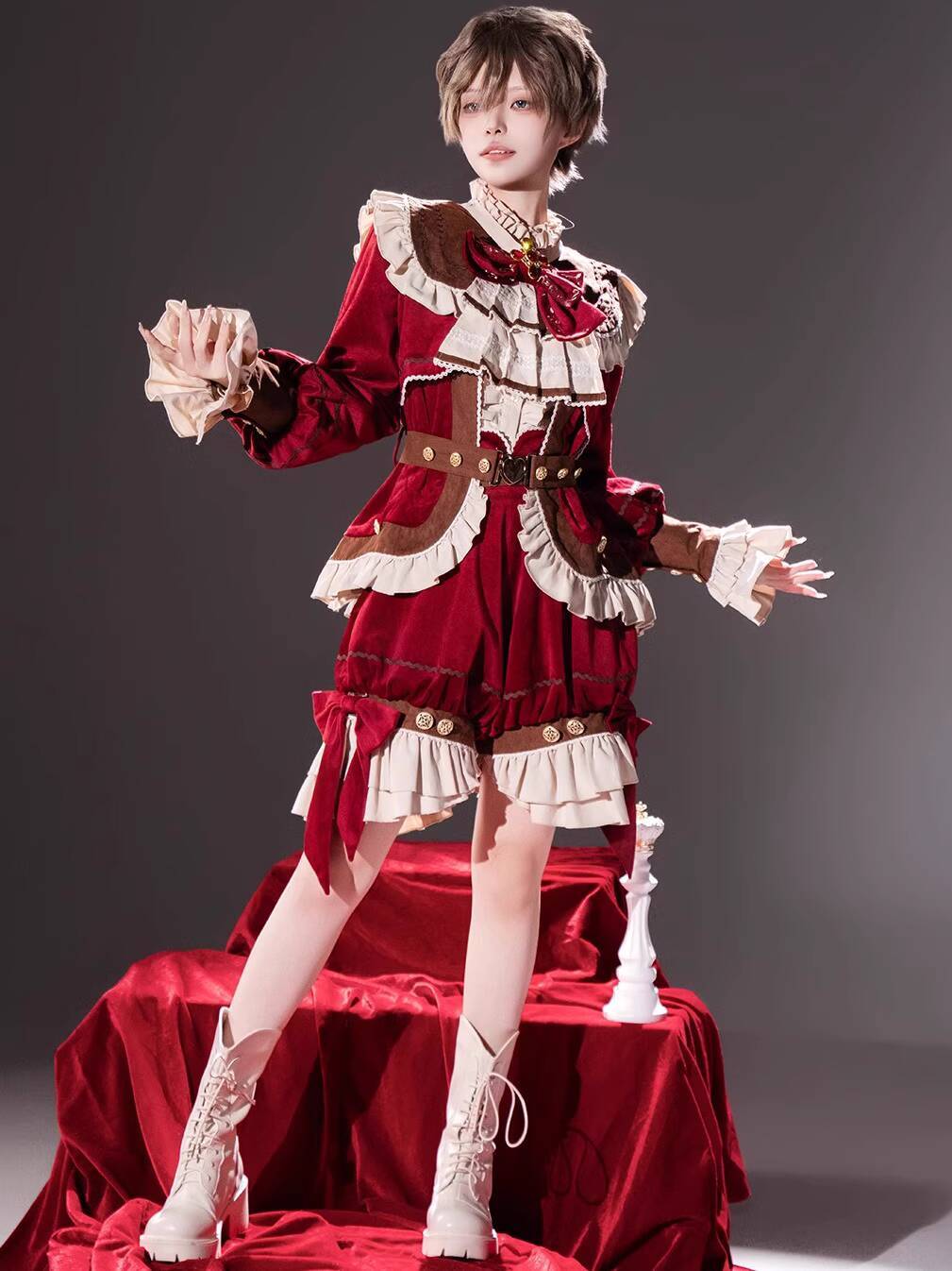 新しい紅茶パンケーキロリータ王子衣装毎日若々しい精神正泰ゲゴ - Cosplay Anime Black のレビューと価格