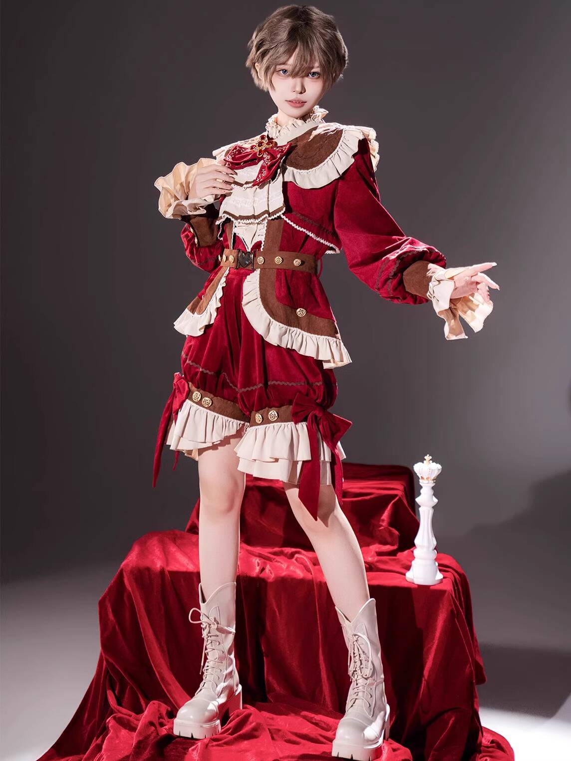 新しい紅茶パンケーキロリータ王子衣装毎日若々しい精神正泰ゲゴ - Cosplay Anime Black のレビューと価格