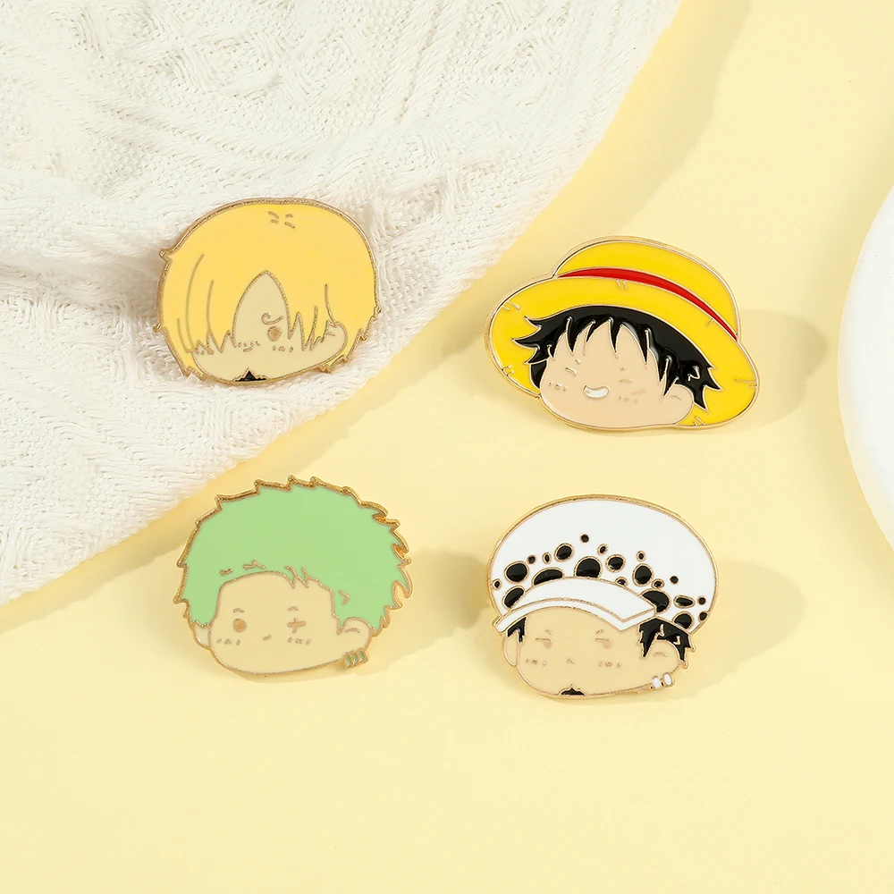 4 個アニメキャラクターブローチシンプルなロロノア・ゾロサン - Anime Cosplay Simple のレビューと価格
