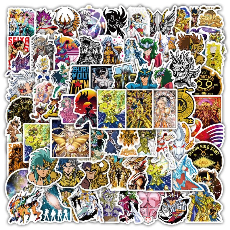101 個聖闘士星矢アニメステッカー漫画キャラクター DIY - Anime Cosplay Characters のレビューと価格