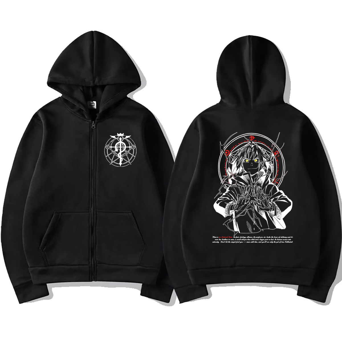 アニメ鋼の錬金術師ジッパーパーカーマンガエドワードエルリック - Fullmetal Alchemist Coat のレビューと価格