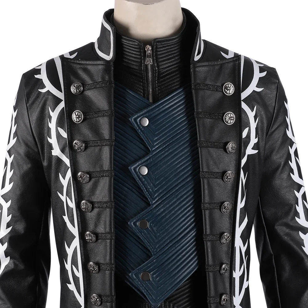 ゲーム DMC 5 バージルコスプレ衣装ネロレザーバトルスー - Fullmetal Alchemist Coat のレビューと価格