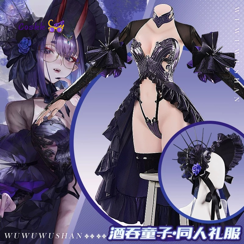 新しい酒呑童子コスプレゲーム運命/グランドオーダーコスチュー - Cosplay Anime Black のレビューと価格