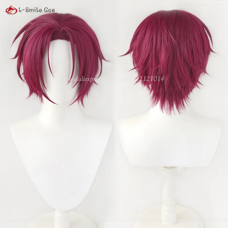 vivi 2025 アニメ松岡凛コスプレショート紫赤耐熱人工 - Anime Cosplay With Red Hair のレビューと価格