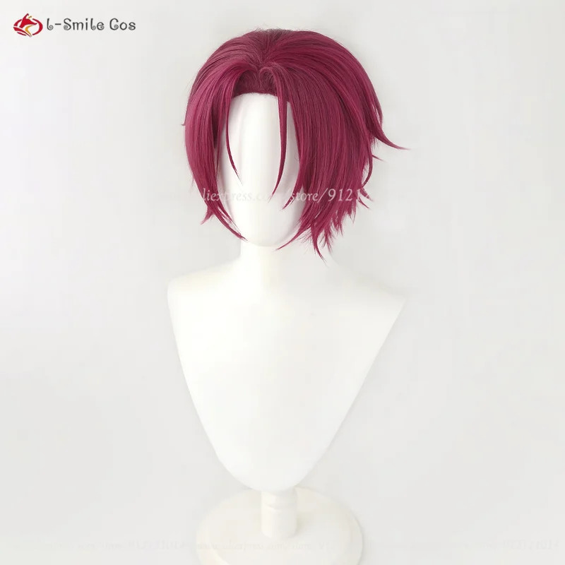 vivi 2025 アニメ松岡凛コスプレショート紫赤耐熱人工 - Anime Cosplay With Red Hair のレビューと価格