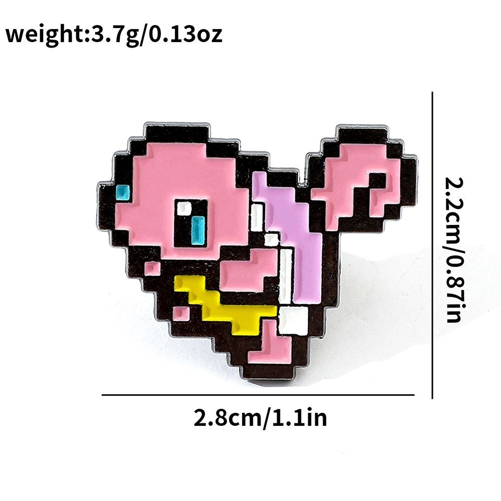 ピクセルモザイクポケモンメタルエナメルピン、かわいい漫画ポケ - Anime Cosplay Pokemon のレビューと価格