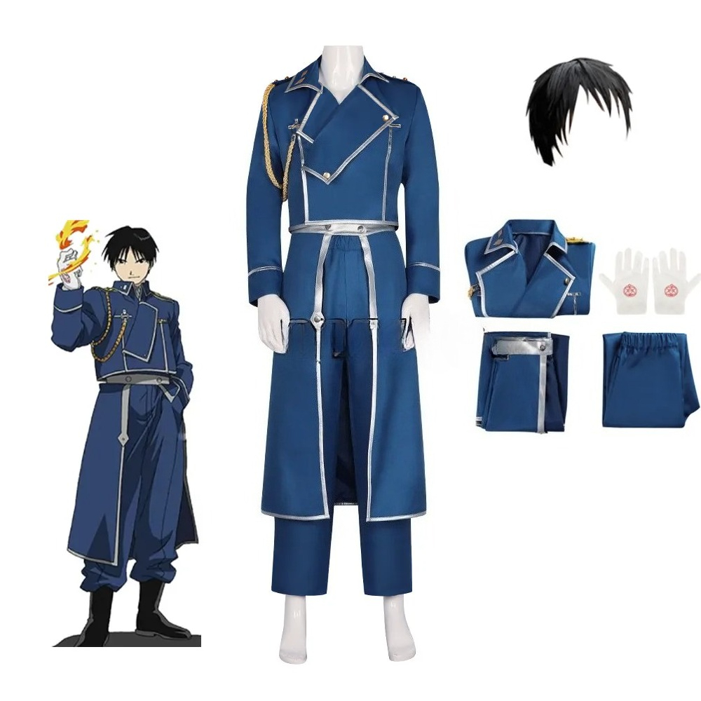 アニメ鋼の錬金術師コスプレロイ・マスタング衣装軍服スーツコー - Fullmetal Alchemist Coat のレビューと価格