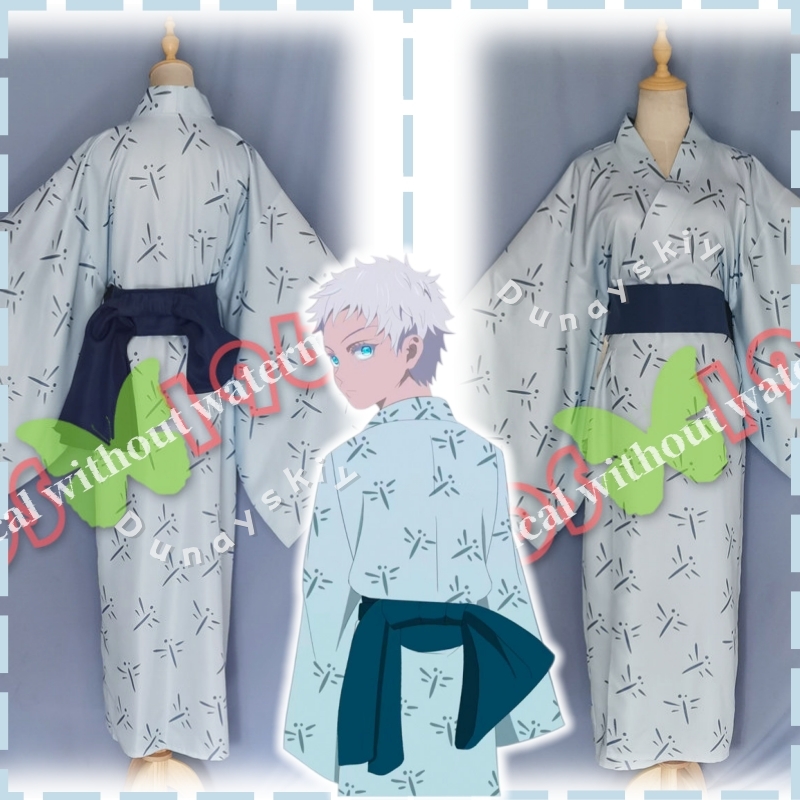 JJK ファンメイド ヤング五条の伝統的な日本の着物 小児期 - Anime Cosplay Gojo のレビューと価格