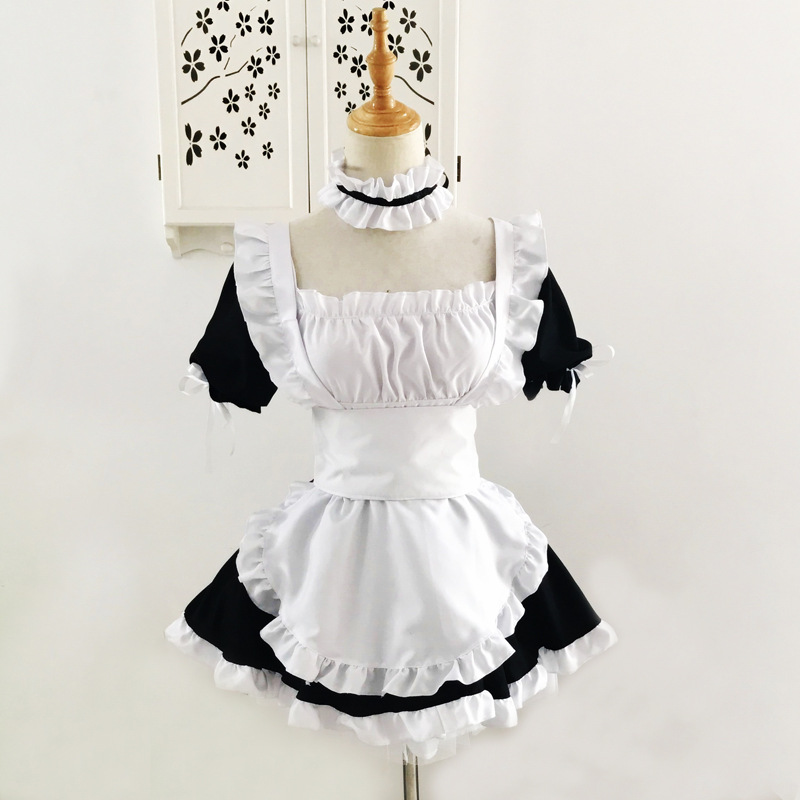 春日野そら ヨスガノソラ コスプレセット - 黒白メイド服、 - Cosplay Anime Black のレビューと価格