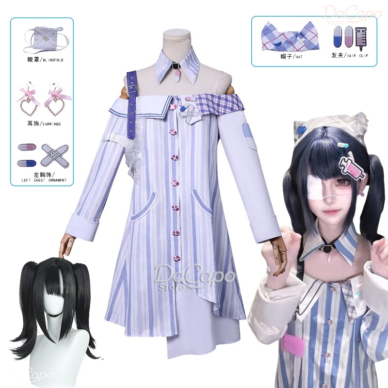 ゲームインフィニティニッキコスプレ衣装ウィッグ風変わりなアイ - Anime Cosplay Outfit Ideas のレビューと価格