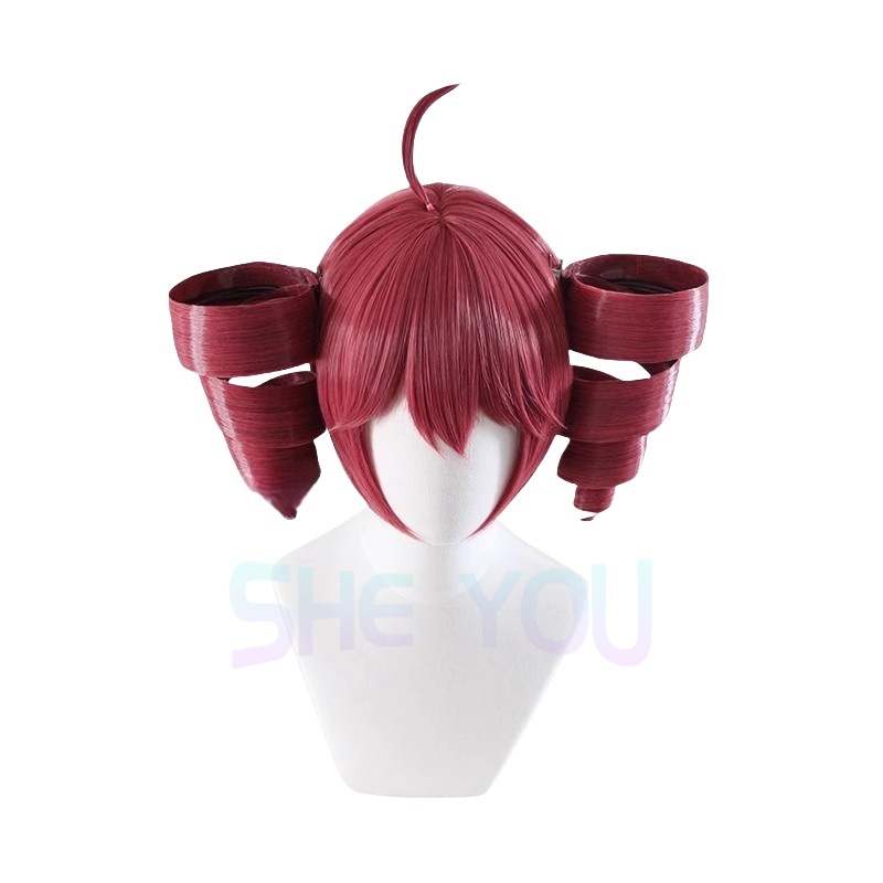 アニメカサネテトウィッグコスプレ女性かわいい赤ポニーテールか - Anime Cosplay With Red Hair のレビューと価格
