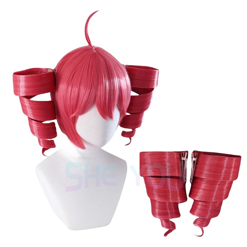 アニメカサネテトウィッグコスプレ女性かわいい赤ポニーテールか - Anime Cosplay With Red Hair のレビューと価格