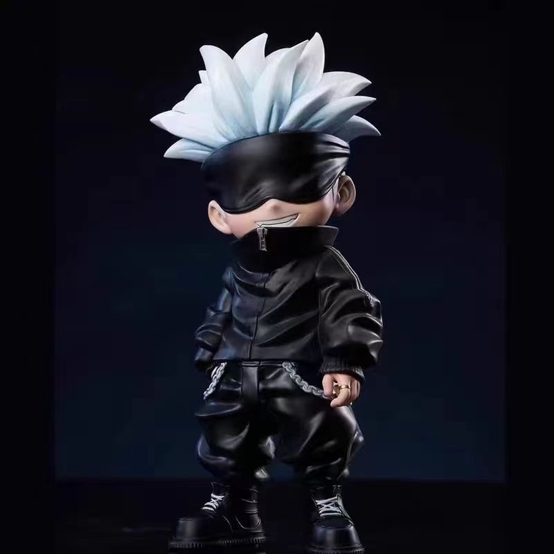 呪術廻戦フィギュア - しゃがむ形の五条悟コレクタブル玩具、 - Anime Cosplay Gojo のレビューと価格