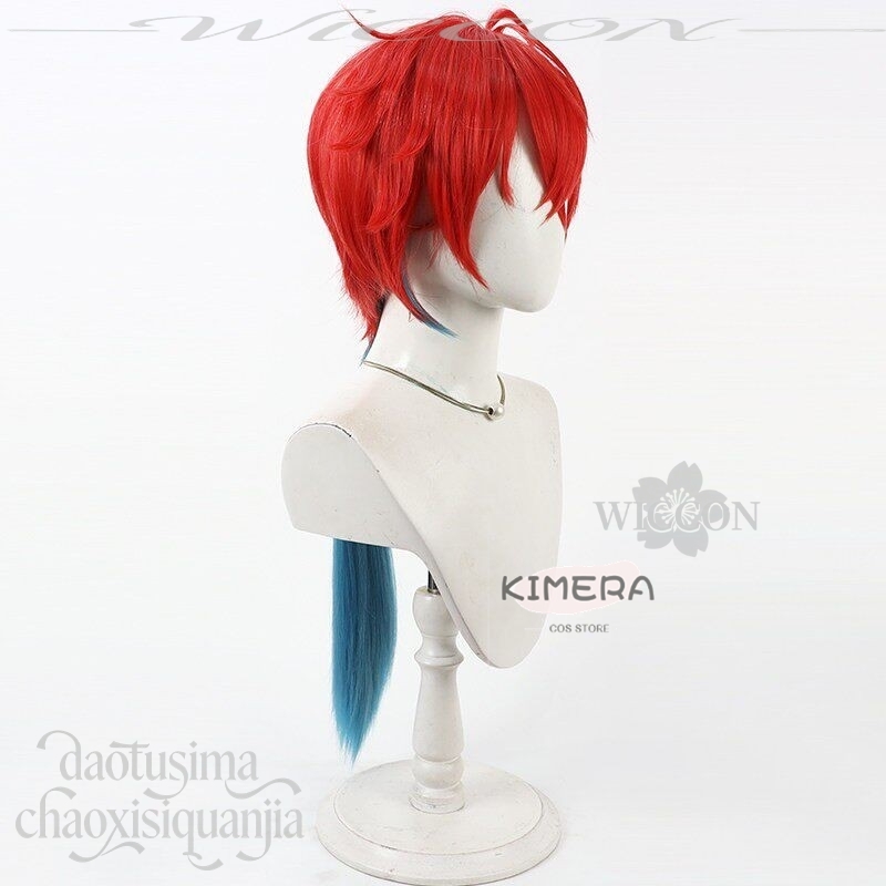 キメラストア アニメ姫カグヤ！ コスプレミカドアキラショート - Anime Cosplay With Red Hair のレビューと価格